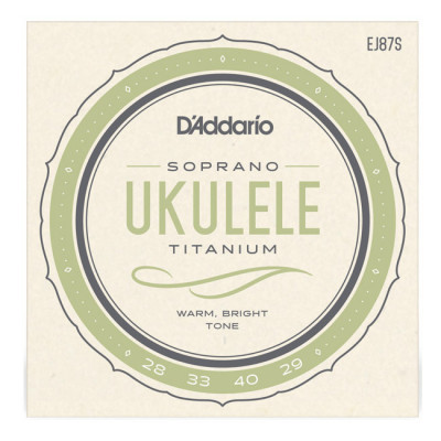 D'ADDARIO EJ87S TITANIUM UKULELE SOPRANO струни для укулеле сопрано